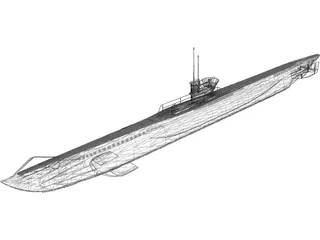 U-Boat 3D Model preview