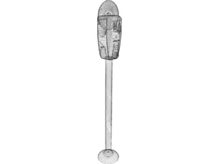 Parking Meter 3D Model preview
