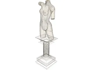 Greek Woman 3D Model preview
