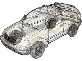 Lexus RX300 (1998) 3D Model preview