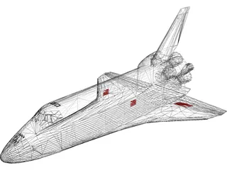 Space Shuttle 3D Model preview