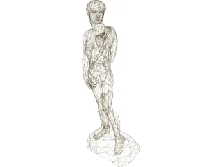 David Statue 3D Model preview