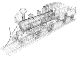 Train 3D Model preview
