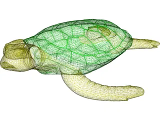 Turtle 3D Model preview