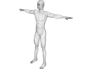 Asian Male Character 3D Model preview