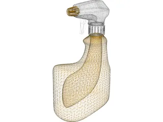 Bottle Spray 3D Model preview