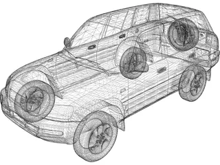 Toyota RAV4 (1997) 3D Model preview