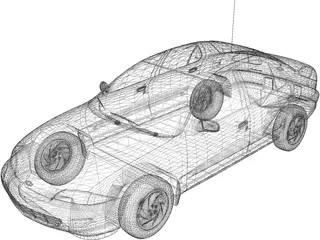 Chevrolet Cavalier Sedan (1998) 3D Model preview