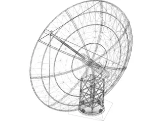 Satellite Dish 3D Model preview