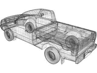 Ford Ranger Pickup (1998) 3D Model preview