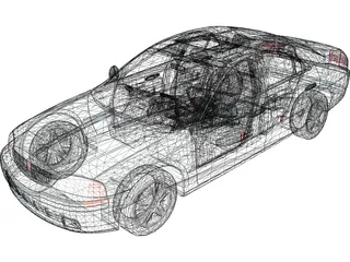 Lincoln LS (2000) 3D Model preview
