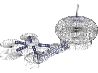 Moon Base 3D Model preview