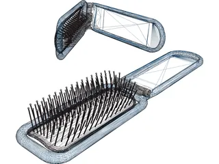 Hairbrush 3D Model preview
