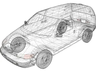 Nissan Quest (1994) 3D Model preview