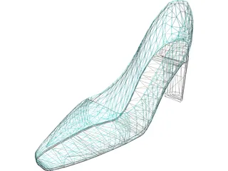 Shoe High Heel 3D Model preview