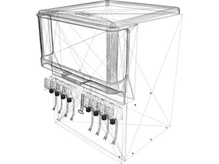 Soda Machine 3D Model preview