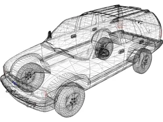 Chevrolet Blazer (1995) 3D Model preview