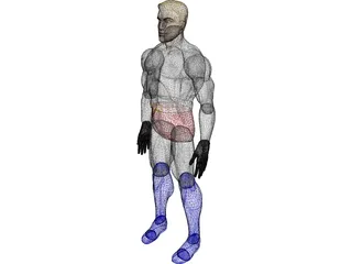 Superhero 3D Model preview