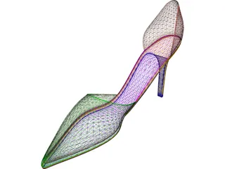 Woman Shoe 3D Model preview