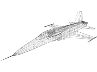 F-5E 3D Model preview