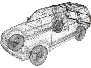 Ford Explorer (1996) 3D Model preview