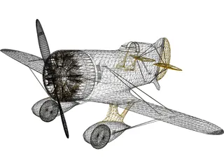 Gee Bee Z Racer 3D Model preview