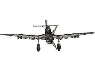 Junkers 87B Stuka 3D Model preview