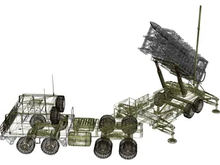 Patriot Missile 3D Model preview
