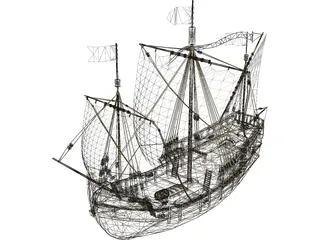 Pinta S.XV 3D Model preview