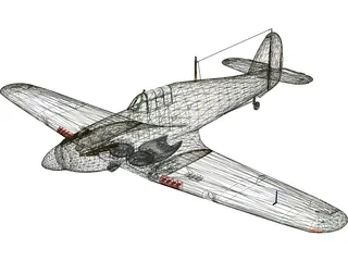 Hawker Hurricane I 3D Model preview