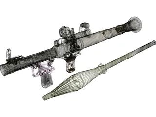 RPG7 3D Model preview
