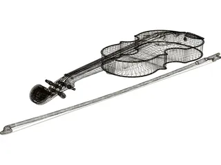 Violin 3D Model preview