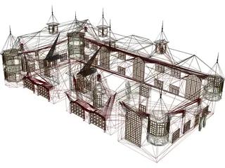 Elegant Townhomes 3D Model preview