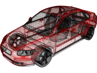 Volvo S40 3D Model preview