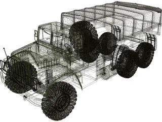 KrAZ 150 3D Model preview