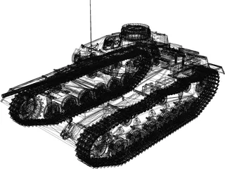 Panzer 3D Model preview
