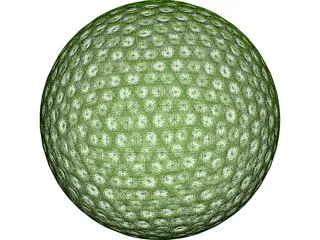 Golf Ball 3D Model preview