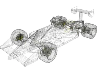 Formula 1 Car 3D Model preview