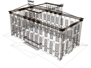 Old House 3D Model preview