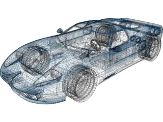 Ford GT40 3D Model preview