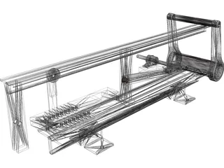 Power Hacksaw 3D Model preview