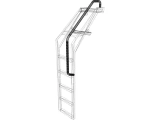 F-16 Crew Ladder 3D Model preview
