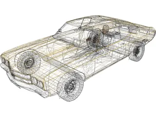 Chevrolet Chevelle SS 3D Model preview