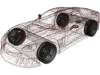 Chevrolet Corvette C6 [Tuned] 3D Model preview