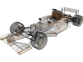 F1 Arrows 2001 3D Model preview