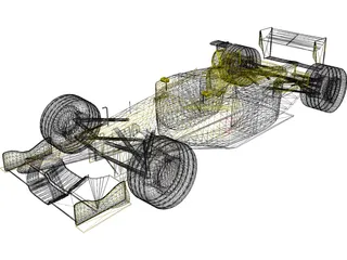 F1 Jordan 2001 3D Model preview