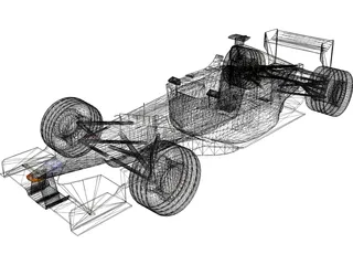 F1 Minardi 2001 3D Model preview