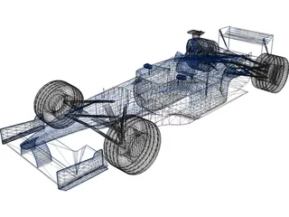 F1 Prost 2001 3D Model preview
