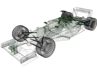 F1 Jaguar 3D Model preview