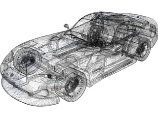 Dodge Viper GTS 3D Model preview